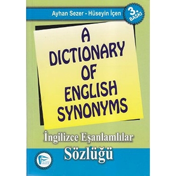 A Dictionary Of English Synonyms Ayhan Sezer