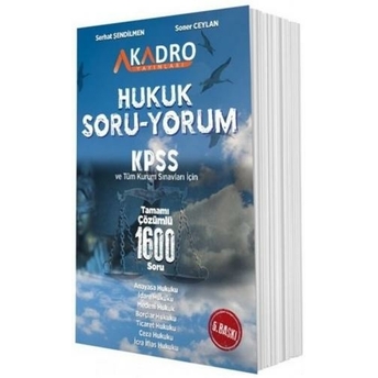 A Kadro Kpss A Grubu Hukuk Soru Yorum Soner Ceylan