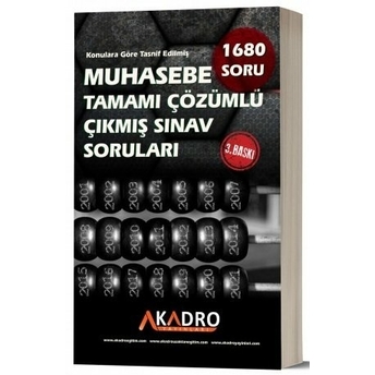 A Kadro Kpss A Grubu Muhasebe Çıkmış Sorular Çözümlü 3. Baskı Komisyon