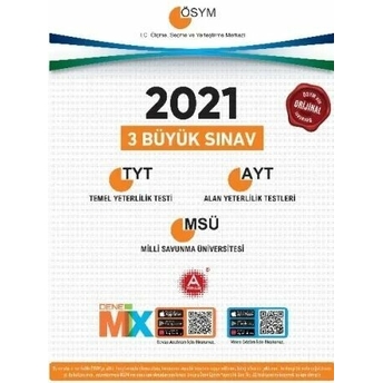 A Yayınları 2021 Ösym 3 Büyük Sınav Paketi Komisyon