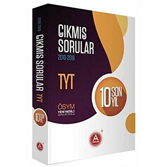 A Yayınları Tyt 2010-2019 Son 10 Yıl Çıkmış Sorular