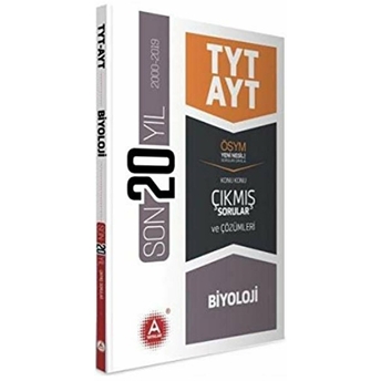 A Yayınları Tyt Ayt Biyoloji Son 20 Yıl Konu Konu Çıkmış Sorular (Yeni) Kolektif