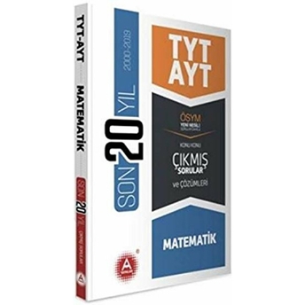 A Yayınları Tyt Ayt Matematik Son 20 Yıl Konu Konu Çıkmış Sorular