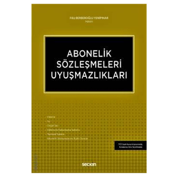 Abonelik Sözleşmeleri Uyuşmazlıkları Filiz Berberoğlu Yenipınar