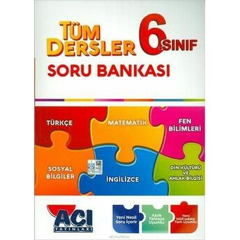 Açı Yayınları 6. Sınıf Tüm Dersler Soru Bankası