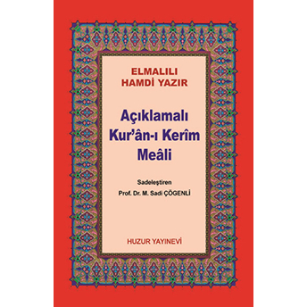 Açıklamalı Kur'An-I Kerim Meali -(Kod:045) Cep Boy Elmalılı Muhammed Hamdi Yazır