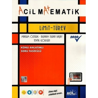 Acil Yayınları Acil Matematik Limit Türev Tevfik Görgün