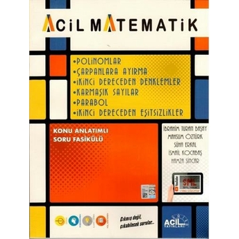 Acil Yayınları Acil Matematik Polinomlar Çarpanlara Ayırma 2. Dereceden Denklemler Karmaşık Sayılar Ibrahim Turan Başay