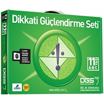 Adeda - Dgs Dikkati Güçlendirme Seti 11 Yaş (3 Kitap Takım) Osman Abalı