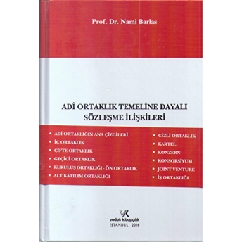 Adi Ortaklık Temeline Dayalı Sözleşme Ilişkileri Ciltli Nami Barlas