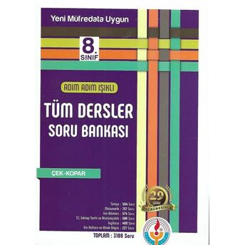 Adım Adım 8. Sınıf Tüm Dersler Soru Bankası Komisyon