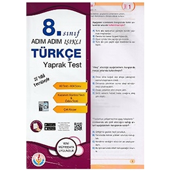 Adım Adım 8. Sınıf Türkçe Yaprak Test Kolektif