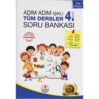 Adım Adım Işıklı 4. Sınıf Tüm Dersler Soru Bankası Kolektif