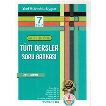 Adım Adım Işıklı 7.Sınıf Tüm Dersler Soru Bankası (Yeni) Kolektif