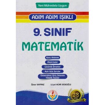 Adım Adım Işıklı 9. Sınıf Matematik Fasikül Set Öznur Kaymaz - Dilşad Acar Dedeoğlu