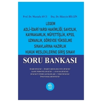 Adli-Idari Yargı Hakimliği, Savcılık, Kaymakamlık Soru Bankası Mustafa Avcı