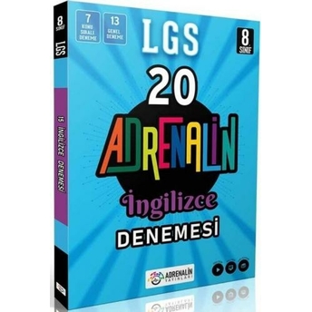 Adrenalin Yayınları 8. Sınıf Lgs Ingilizce 20 Branş Denemesi Komisyon