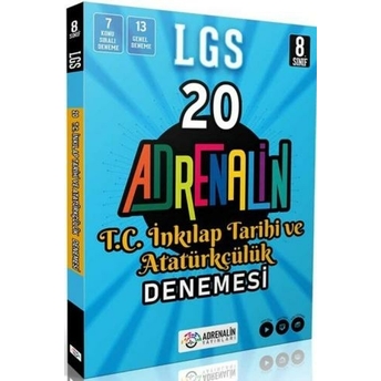 Adrenalin Yayınları 8. Sınıf Lgs T.c. Inkılap Tarihi Ve Atatürkçülük Branş 20 Denemesi Komisyon