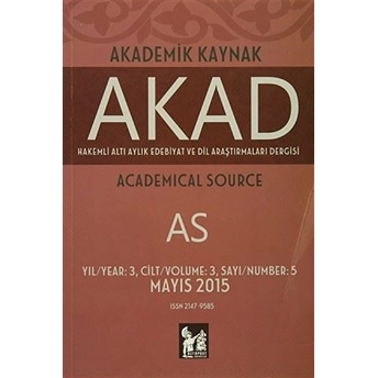 Akad Akademik Kaynak Dergisi Sayı: 5 Kolektif