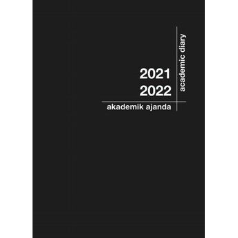 Akademi Çocuk 2021-2022 Akademik Ajanda Siyah 21X29Cm