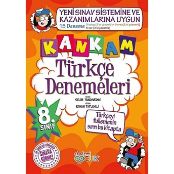 Akademi Çocuk 8. Sınıf Kankam Türkçe Denemeleri Selim Tanrıverdi