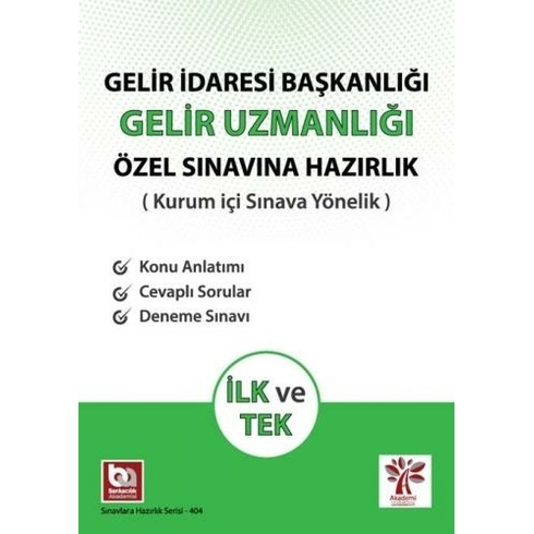 Akademi Consulting Training Gelir Idaresi Başkanlığı Gelir Uzmanlığı Özel Sınavına Hazırlık