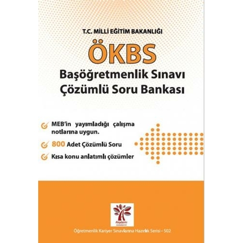 Akademi Consulting Training Ökbs Başöğretmenlik Sınavı Çözümlü Soru Bankası (Ciltli)