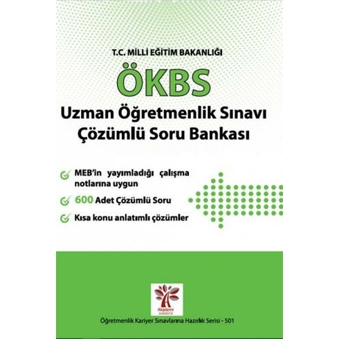 Akademi Consulting Training Ökbs Uzman Öğretmenlik Sınavı Çözümlü Soru Bankası (Ciltli)