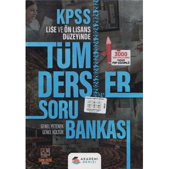 Akademi Denizi 2024 Kpss Gygk Lise Ve Ön Lisans Düzeyinde Tüm Dersler Soru Bankası Komisyon