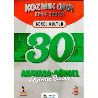 Akademi Denizi Kpss Kozmik Oda Anayasa Güncel 30 Deneme Komisyon