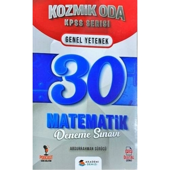 Akademi Denizi Kpss Kozmik Oda Matematik 30 Deneme Komisyon