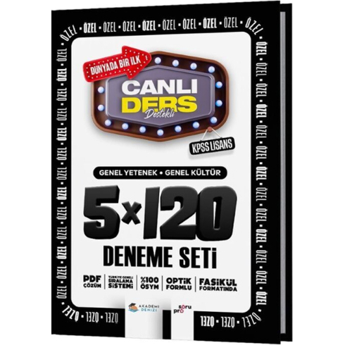 Akademi Denizi Kpss Lisans Genel Kültür Genel Yetenek 5 X 120 Deneme Seti Komisyon