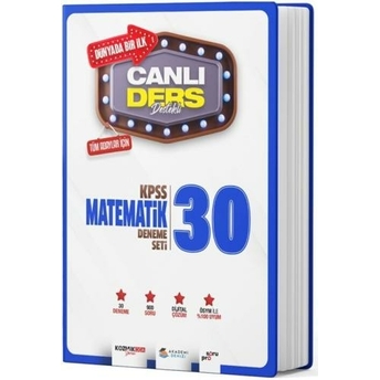 Akademi Denizi Kpss Matematik Canlı Ders 30 Lu Deneme Seti Komisyon