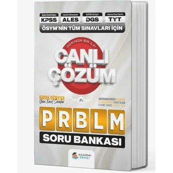 Akademi Denizi Kpss Tyt Dgs Tyt Ösym Nin Tüm Sınavları Için Problem Soru Bankası Komisyon