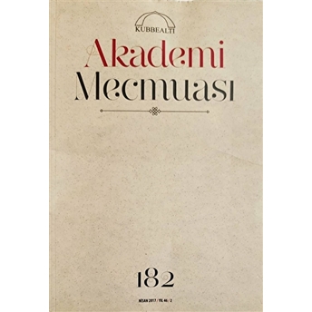 Akademi Mecmuası Sayı: 182 Kolektif