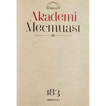 Akademi Mecmuası Sayı: 183 Kolektif