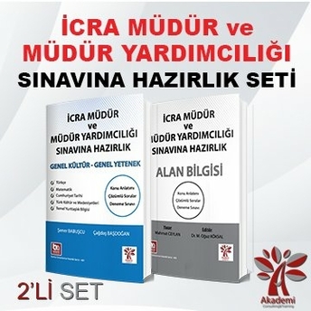 Akademi Yayınları Icra Müdür Ve Yardımcılığı Hazırlık 2 Li Set Komisyon