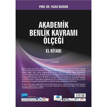 Akademik Benlik Kavramı Ölçeği El Kitabı Yıldız Kuzgun