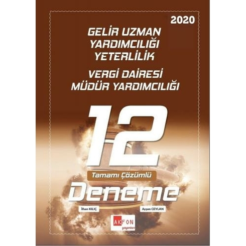 Akfon 2020 Gelir Uzman Yardımcılığı Yeterlilik Vergi Dairesi Müdür Yardımcılığı 12 Deneme Çözümlü Ayşen Ceylan