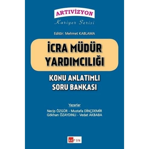 Akfon Artı Vizyon Icra Müdür Yardımcılığı Konu Anlatımlı Soru Bankası Komisyon