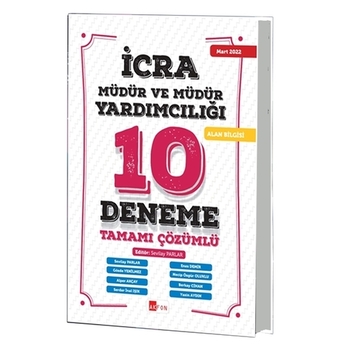 Akfon Yayınları 2022 Icra Müdür Ve Müdür Yardımcılığı Tamamı Çözümlü 10 Deneme Alper Akçay