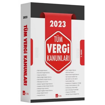 Akfon Yayınları 2023 Tüm Vergi Kanunları Komisyon