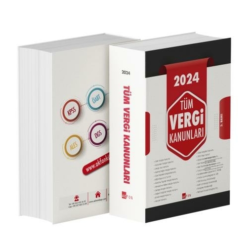 Akfon Yayınları 2024 Tüm Vergi Kanunları Komisyon