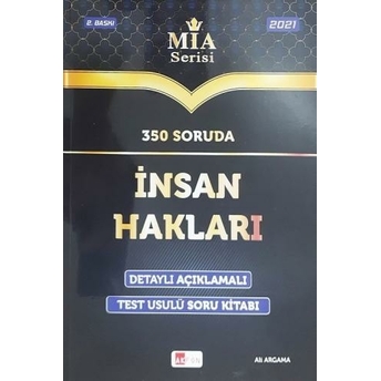 Akfon Yayınları 350 Soruda Insan Hakları Soru Bankası Mia Serisi Ali Argama