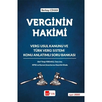 Akfon Yayınları Verginin Hakimi Konu Anlatımlı Soru Bankası Berkay Cihan