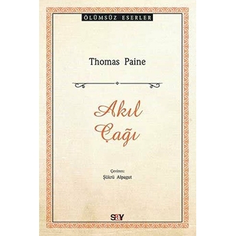 Akıl Çağı Thomas Paine