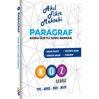 Akıl Fikir Mektebi Paragraf Soru Bankası Komisyon