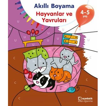 Akıllı Boyama Hayvanlar Ve Yavruları 4-5 Yaş Kolektif