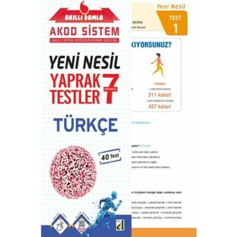 Akıllı Damla Türkçe Yeni Nesil Yaprak Testler-7. Sınıf Komisyon