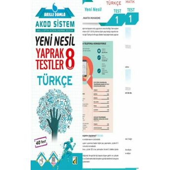 Akıllı Damla Türkçe Yeni Nesil Yaprak Testler-8. Sınıf Komisyon